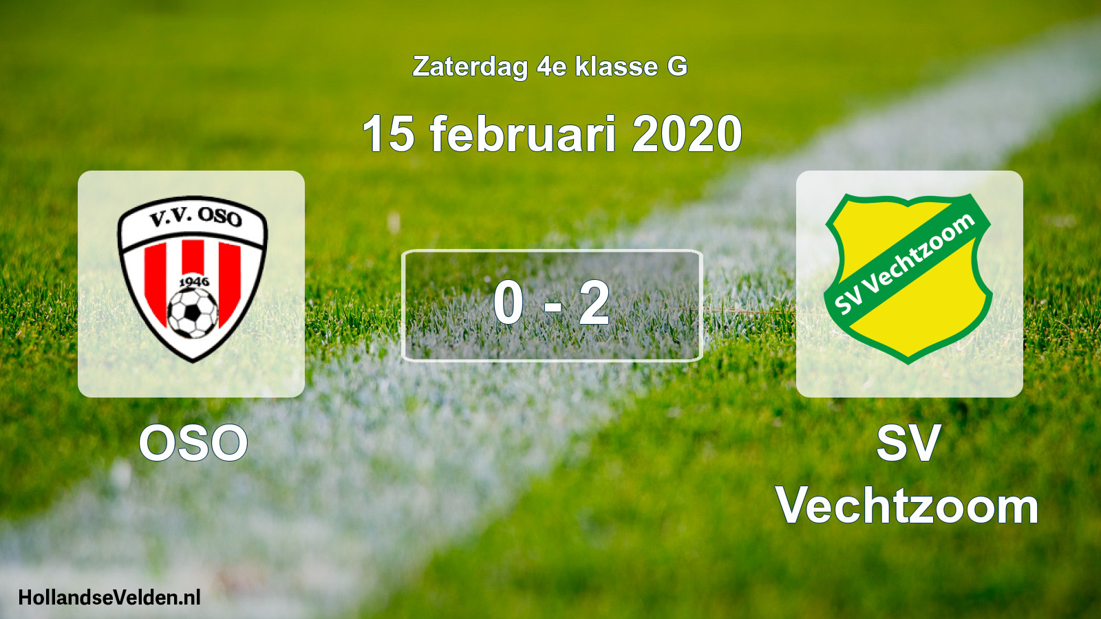 Total number of matches played: OSO - SV Vechtzoom 0 - 2 (15 February 2020)