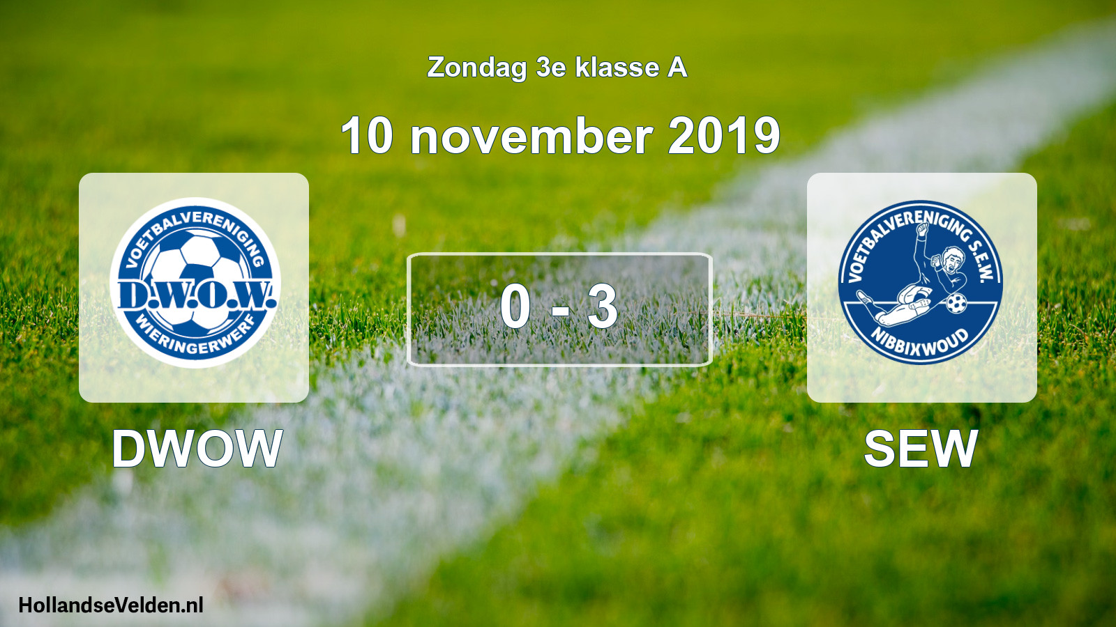 Total number of matches played: DWOW - SEW 0 - 3 (10 November 2019)