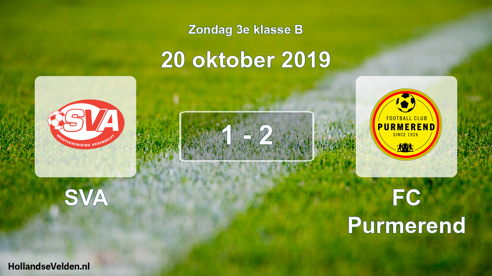 Total number of matches played: SVA - FC Purmerend 1 - 2 (20 October 2019)