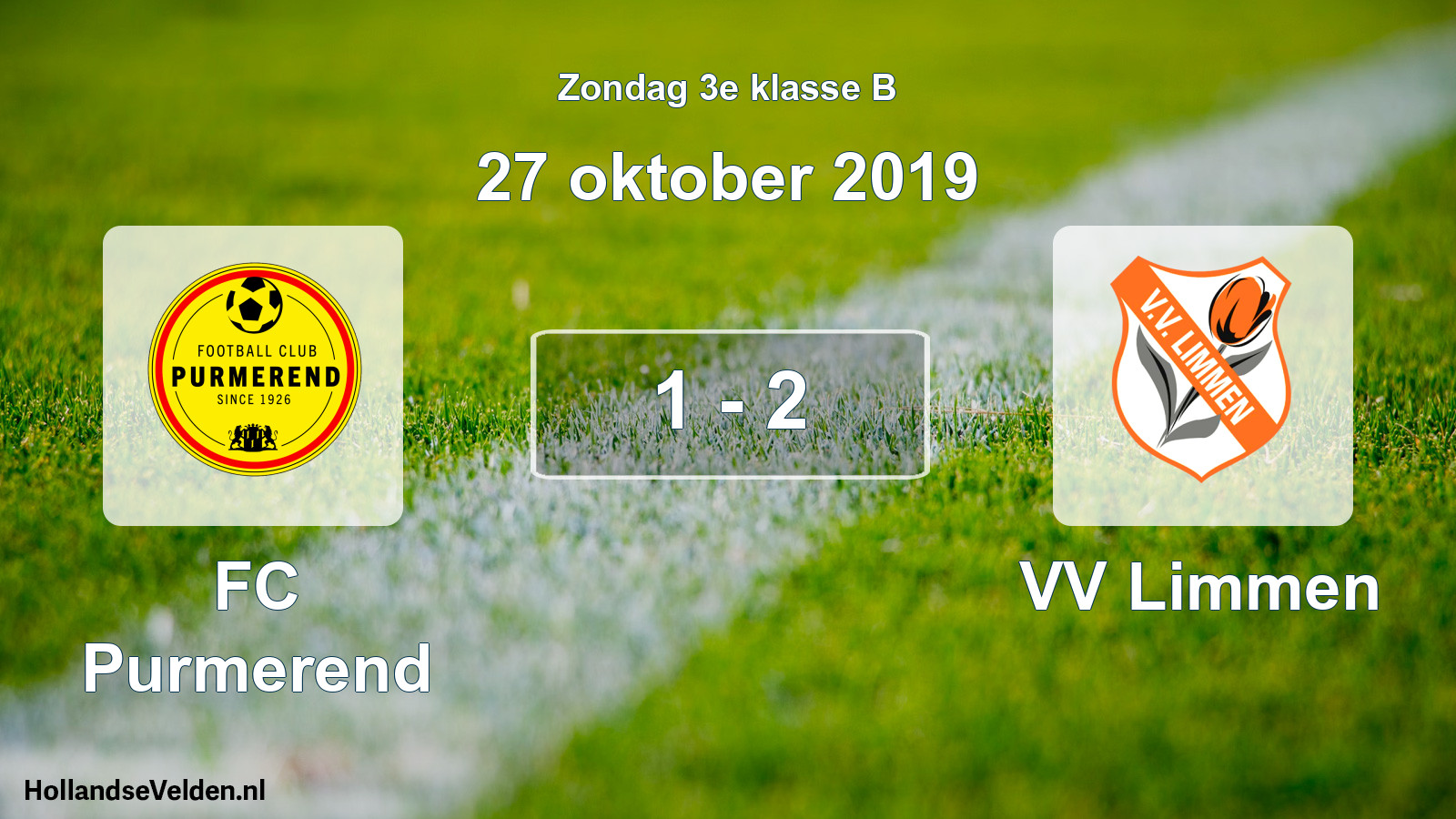 Total number of matches played: FC Purmerend - VV Limmen 1 - 2 (27 October 2019)