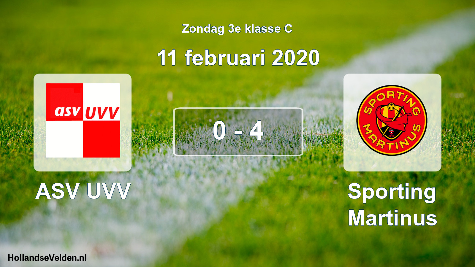 Total number of matches played: ASV UVV - Sporting Martinus 0 - 4 (11 February 2020)