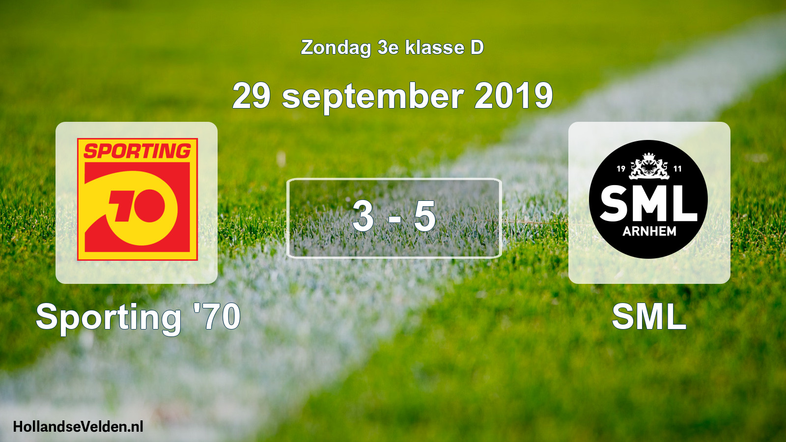 Total number of matches played: Sporting '70 - SML 3 - 5 (29 September 2019)