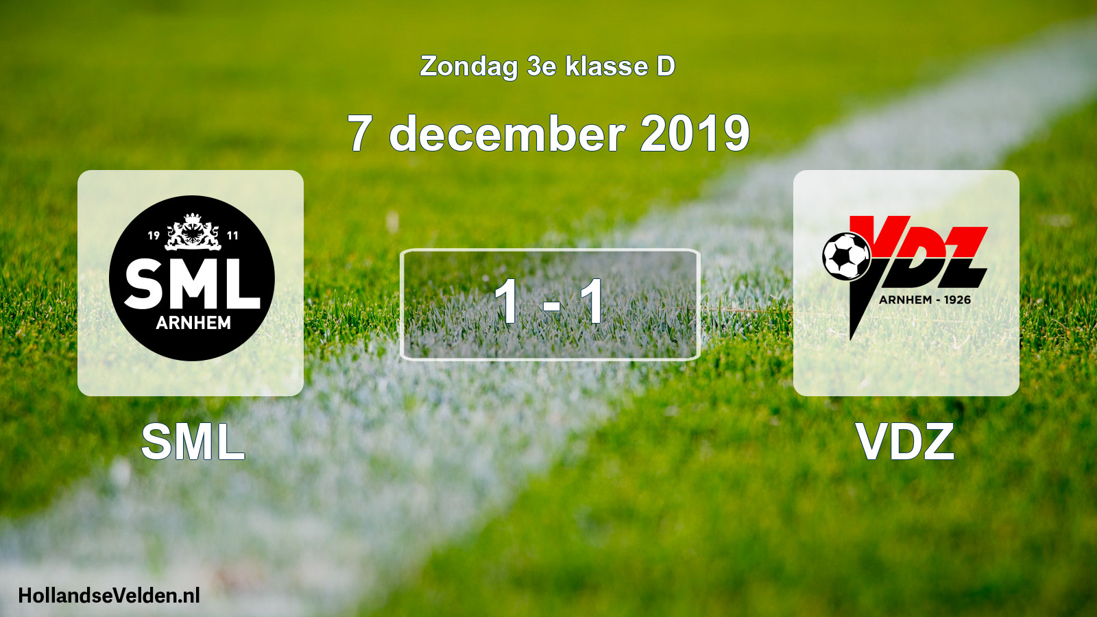 Total number of matches played: SML - VDZ 1 - 1 (7 December 2019)