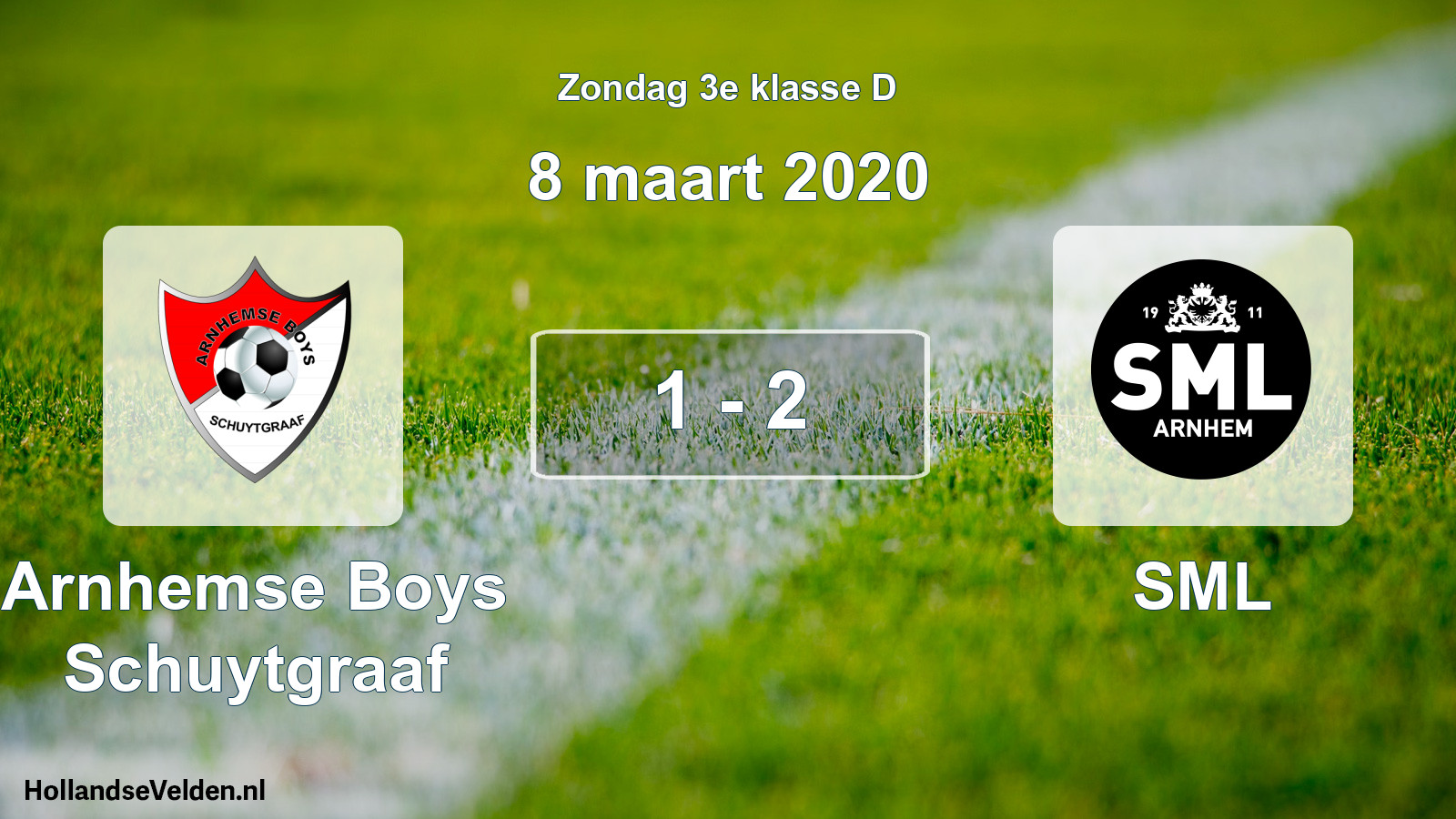 Total number of matches played: Arnhemse Boys Schuytgraaf - SML 1 - 2 (8 March 2020)