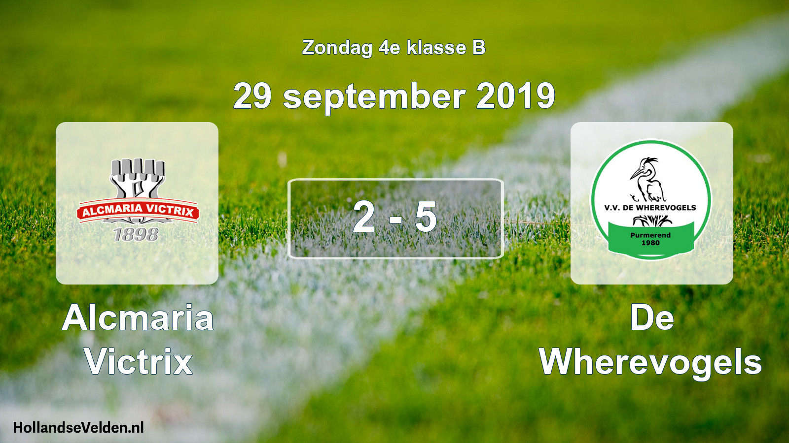 Total number of matches played: Alcmaria Victrix - De Wherevogels 2 - 5 (29 September 2019)