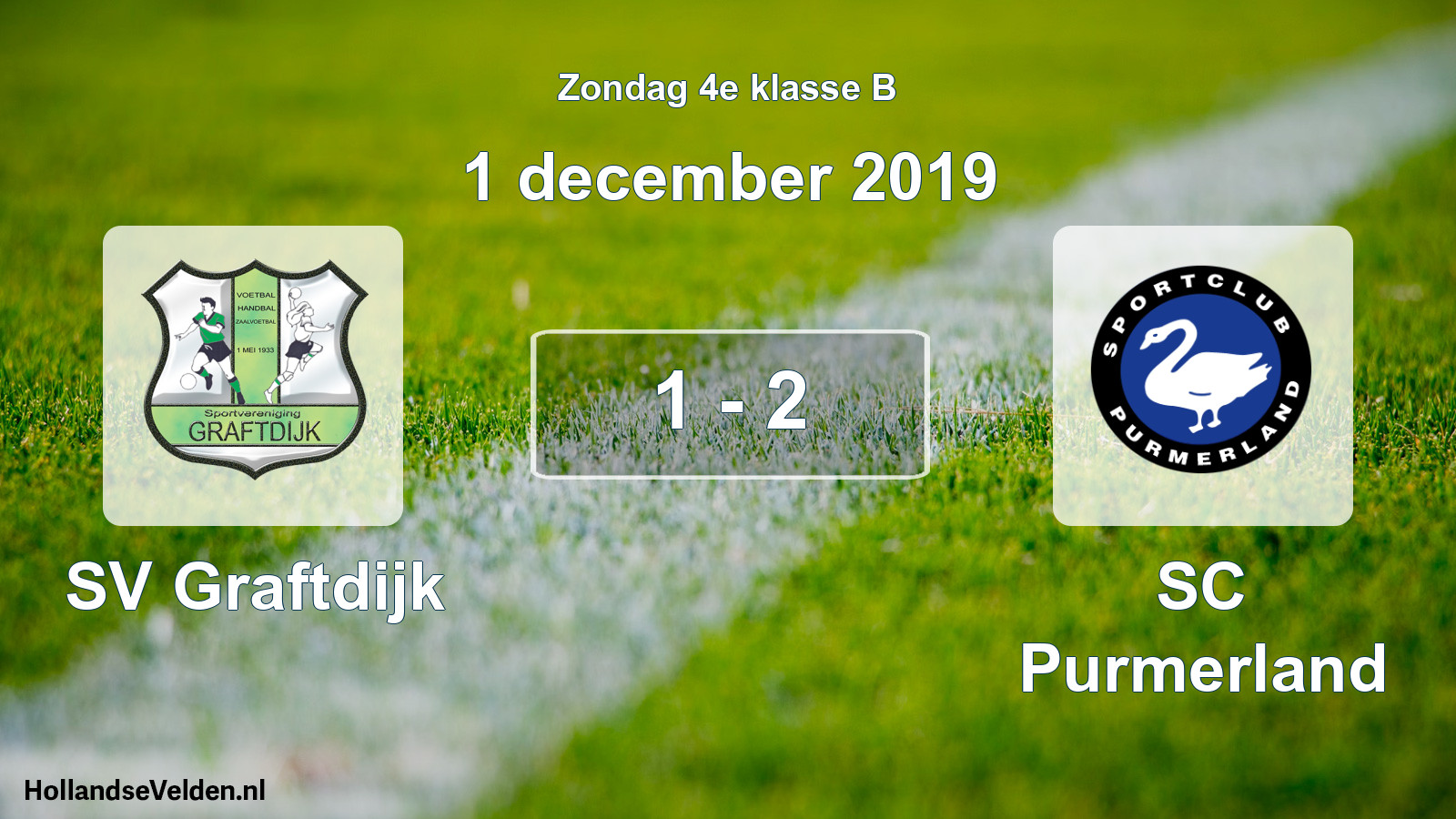 Total number of matches played: SV Graftdijk - SC Purmerland 1 - 2 (1 December 2019)