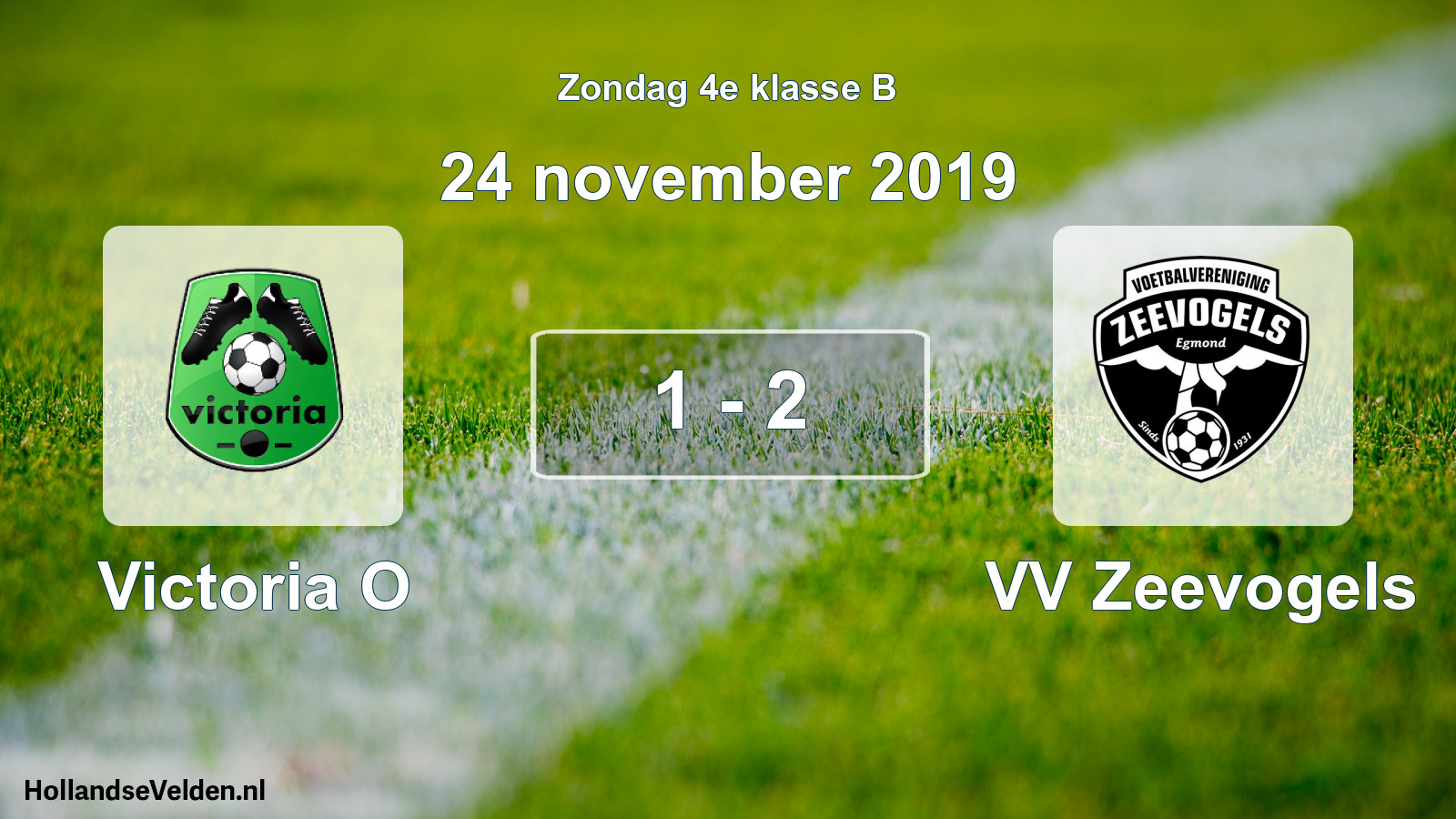 Total number of matches played: Victoria O - VV Zeevogels 1 - 2 (24 November 2019)