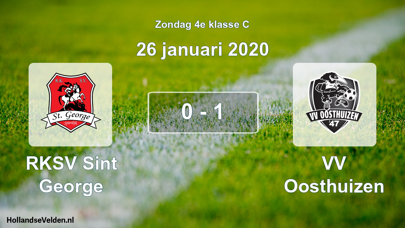Total number of matches played: RKSV Sint George - VV Oosthuizen 0 - 1 (26 January 2020)