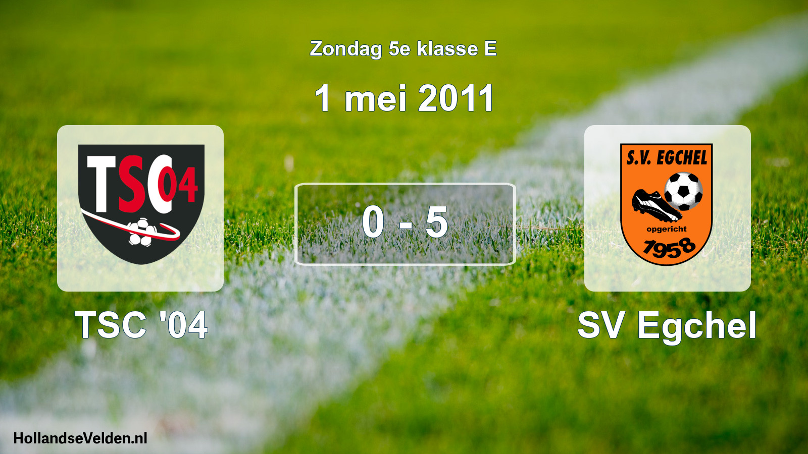 Total number of matches played: TSC '04 - SV Egchel 0 - 5 (1 May 2011)