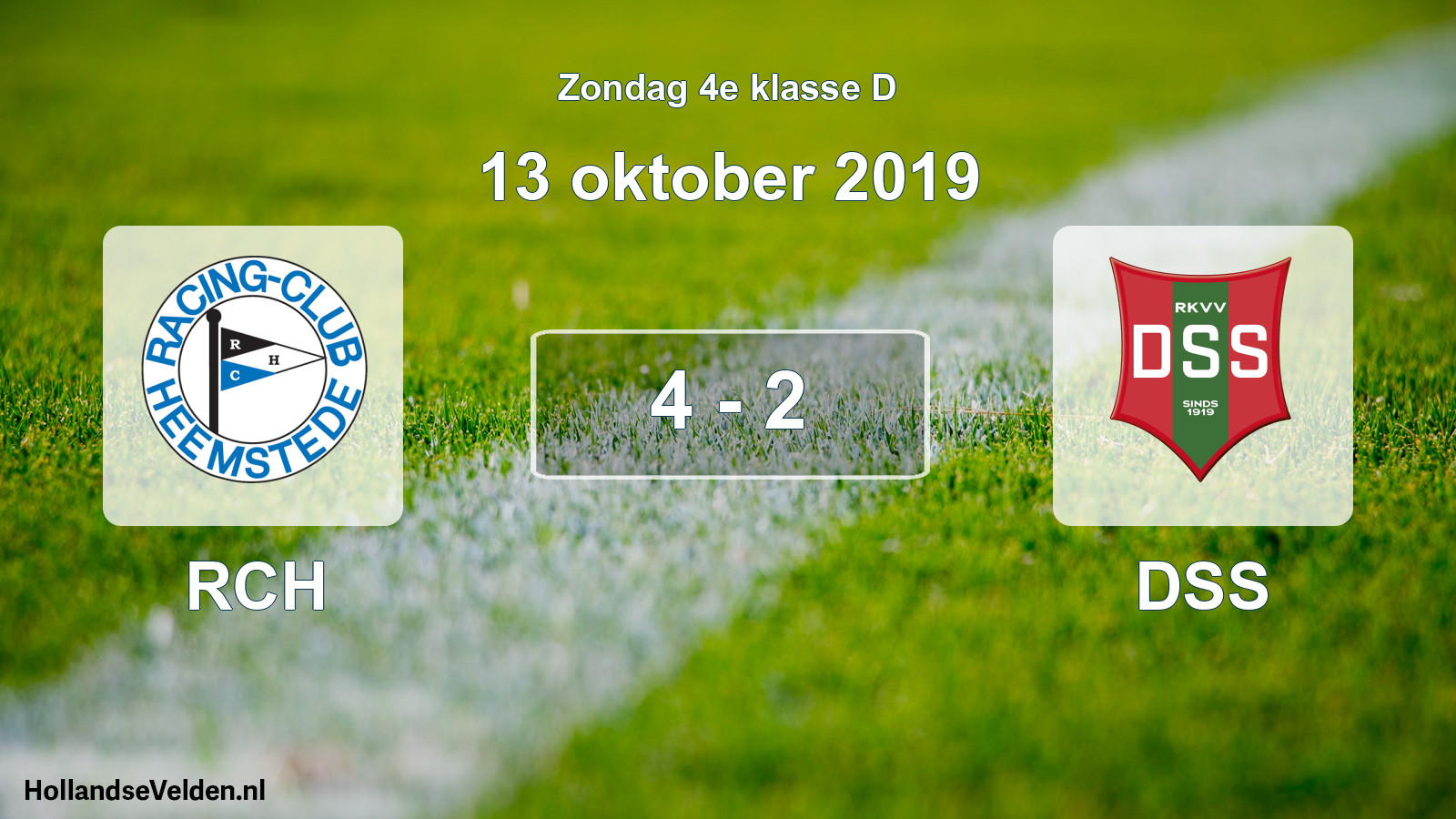 Total number of matches played: RCH - DSS 4 - 2 (13 October 2019)
