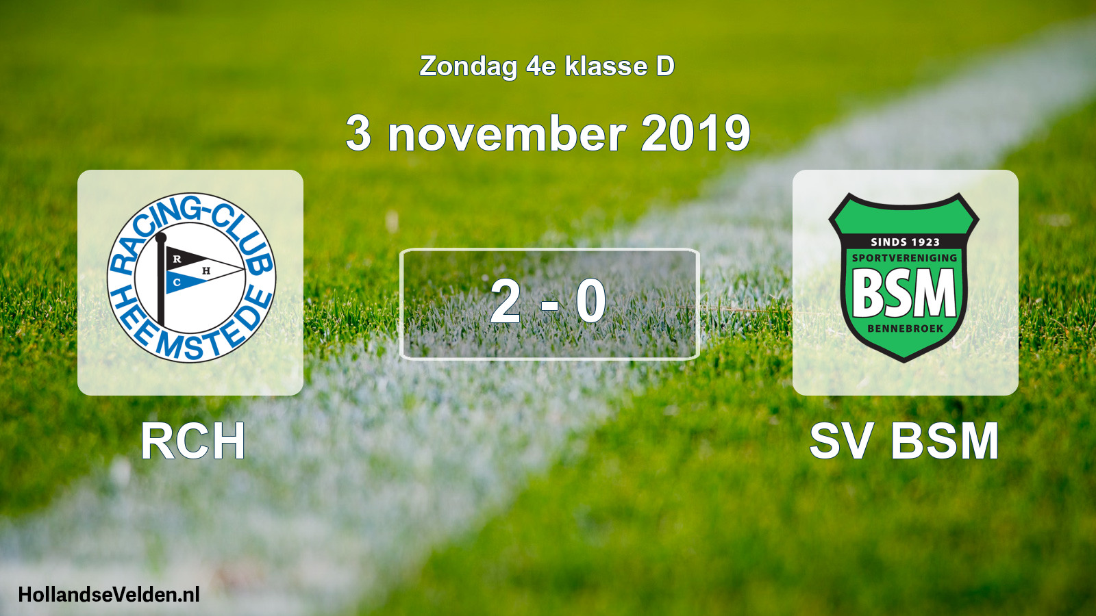 Total number of matches played: RCH - SV BSM 2 - 0 (3 November 2019)