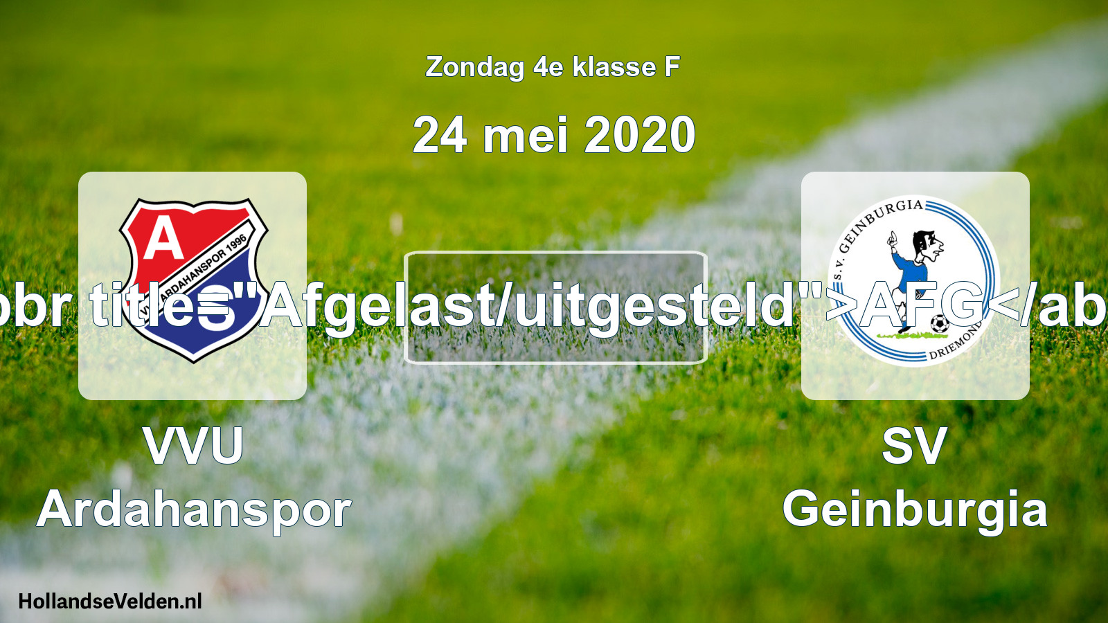 Scheduled Match: VVU Ardahanspor - SV Geinburgia (24 May 2020)