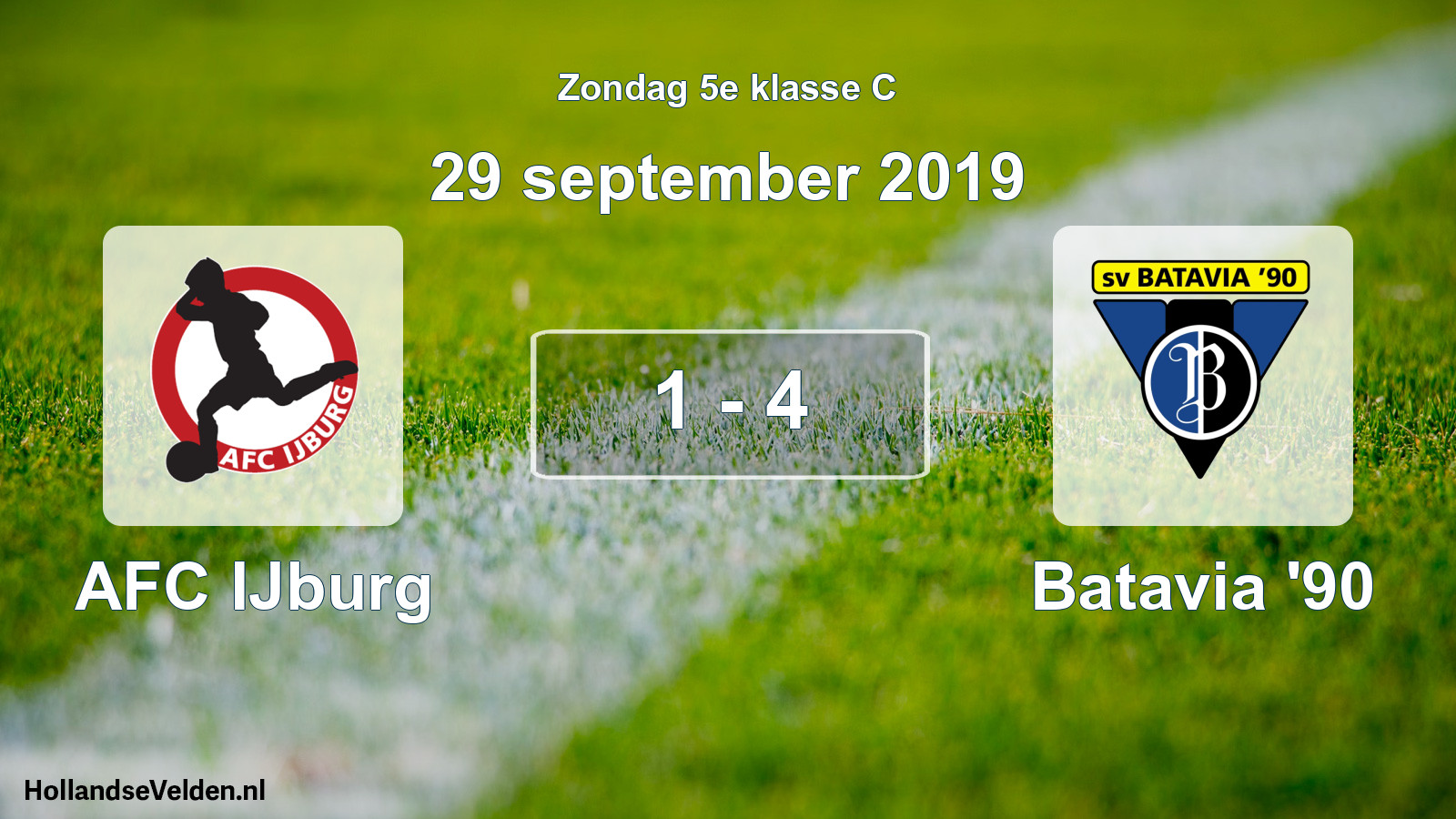 Total number of matches played: AFC IJburg - Batavia '90 1 - 4 (29 September 2019)