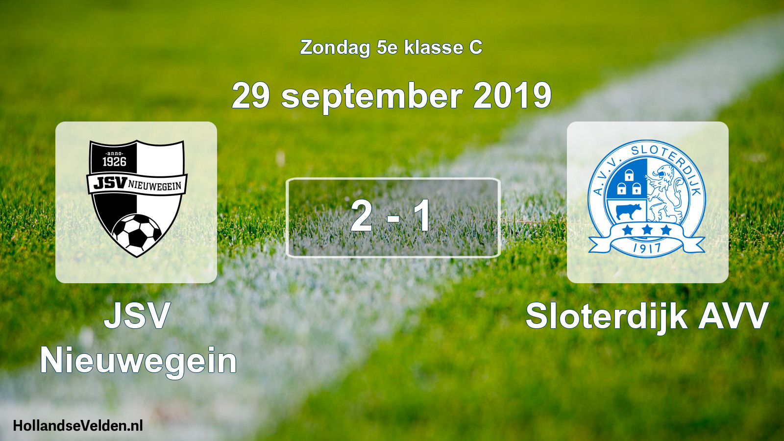 Total number of matches played: JSV Nieuwegein - Sloterdijk AVV 2 - 1 (29 September 2019)