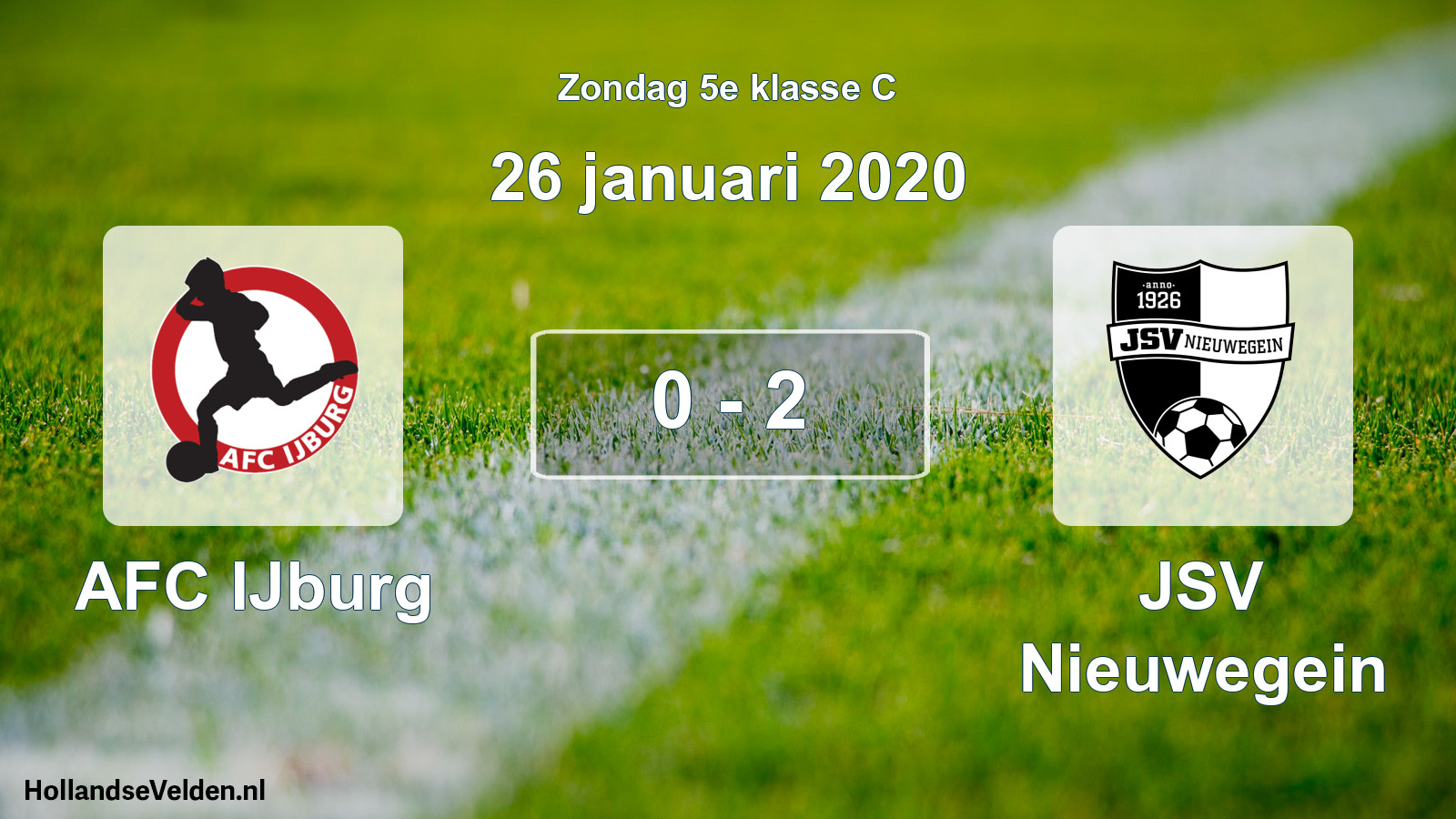 Total number of matches played: AFC IJburg - JSV Nieuwegein 0 - 2 (26 January 2020)