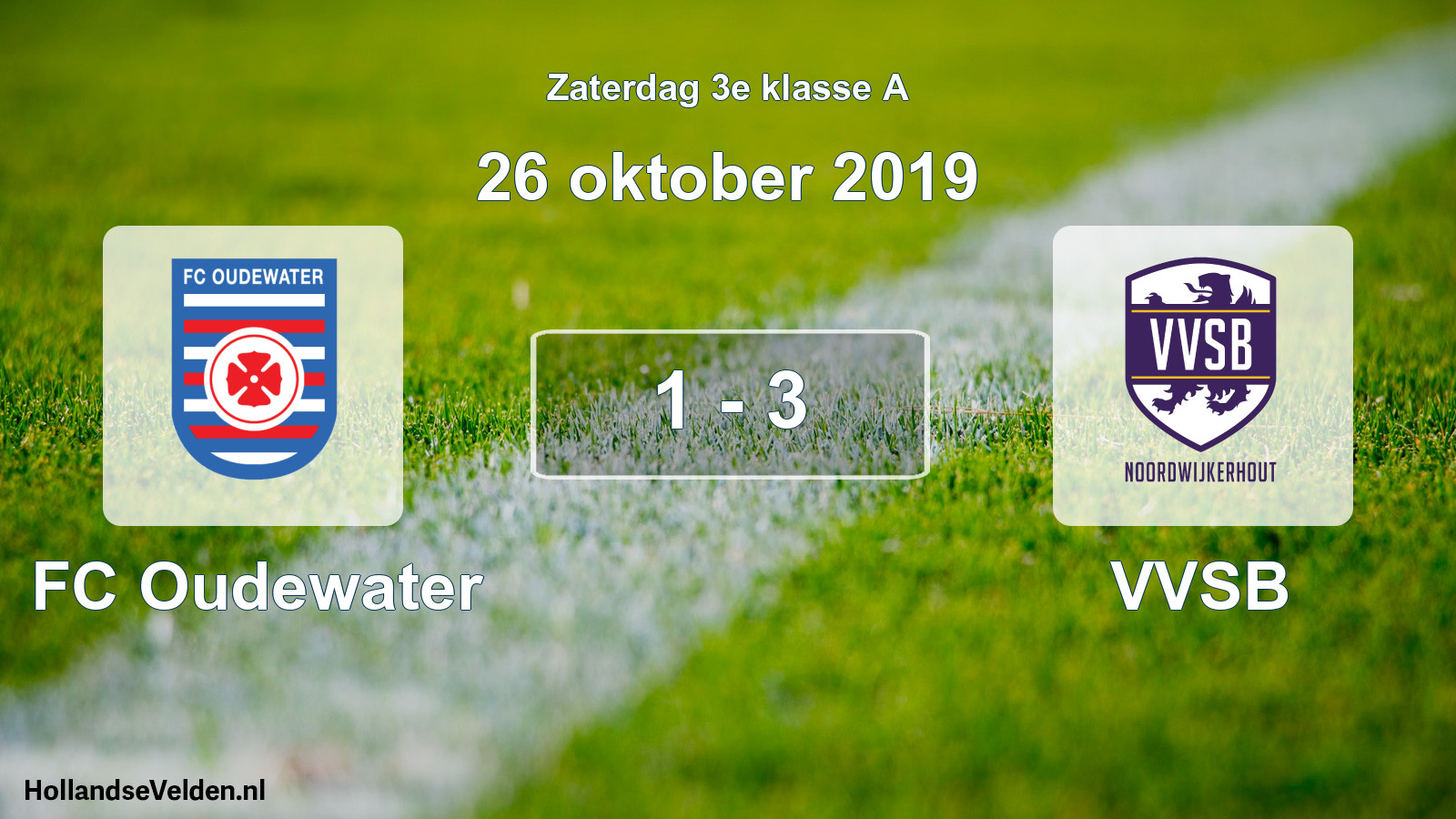 Total number of matches played: FC Oudewater - VVSB 1 - 3 (26 October 2019)