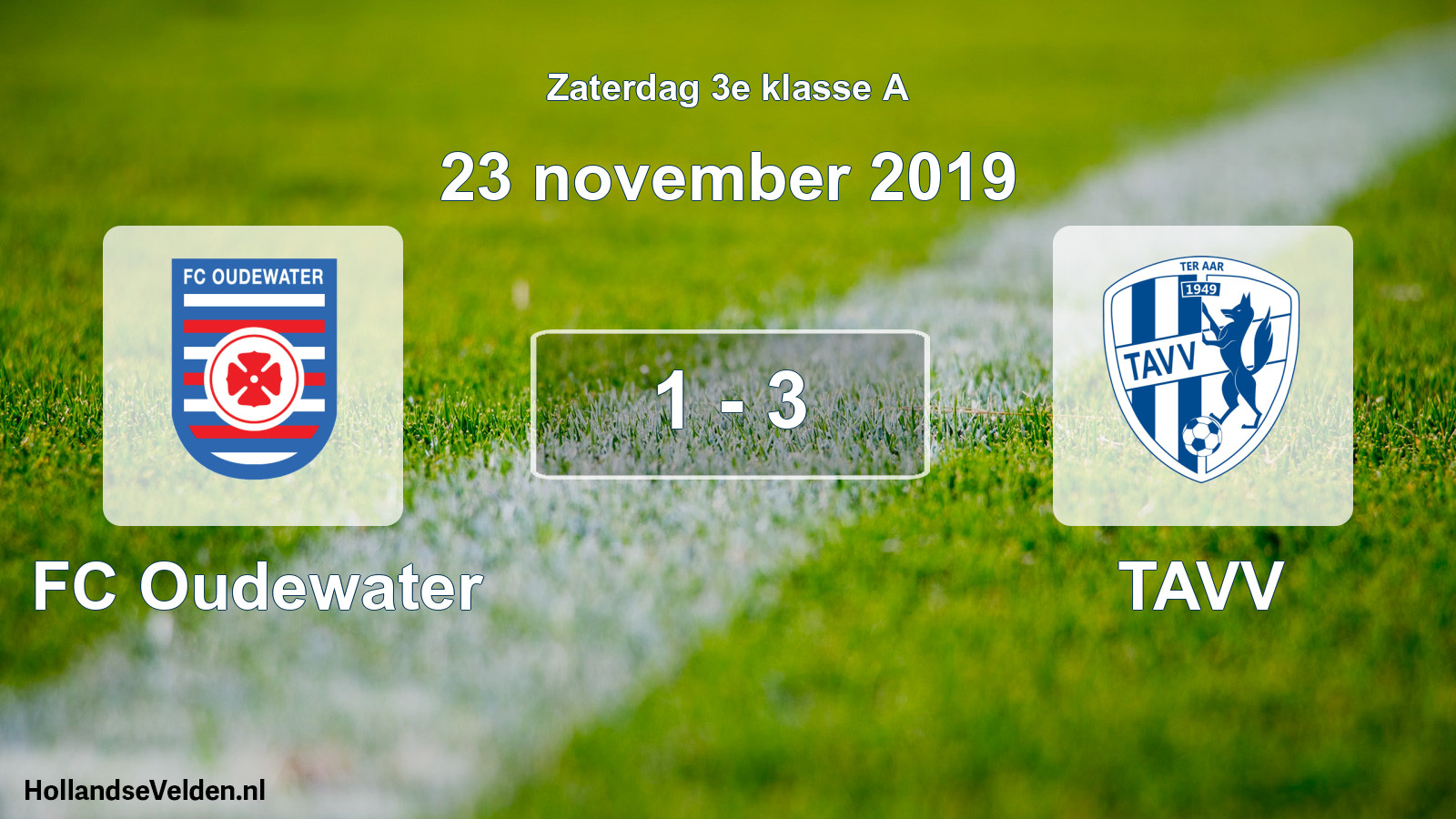 Total number of matches played: FC Oudewater - TAVV 1 - 3 (23 November 2019)