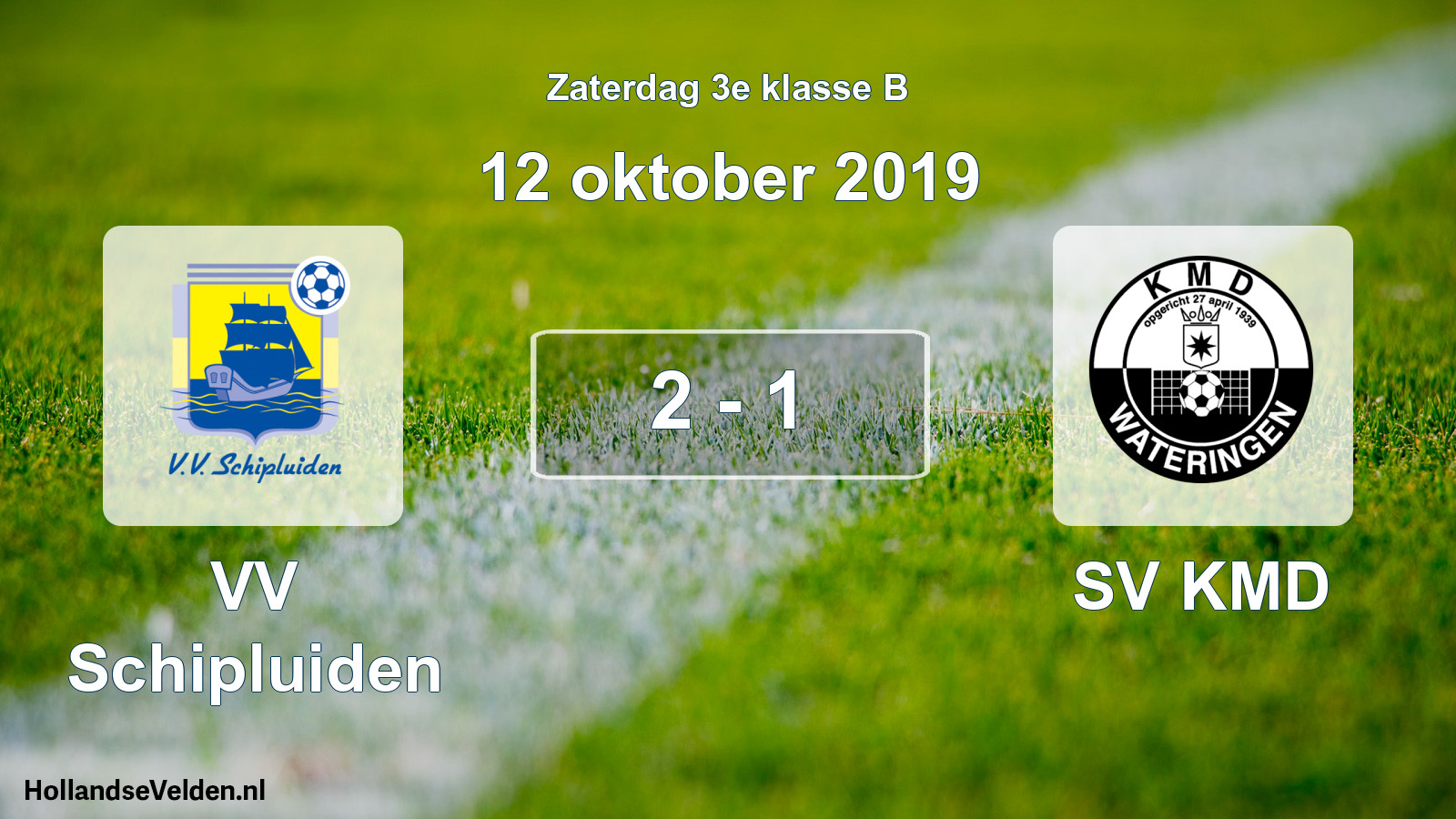 Total number of matches played: VV Schipluiden - SV KMD 2 - 1 (12 October 2019)