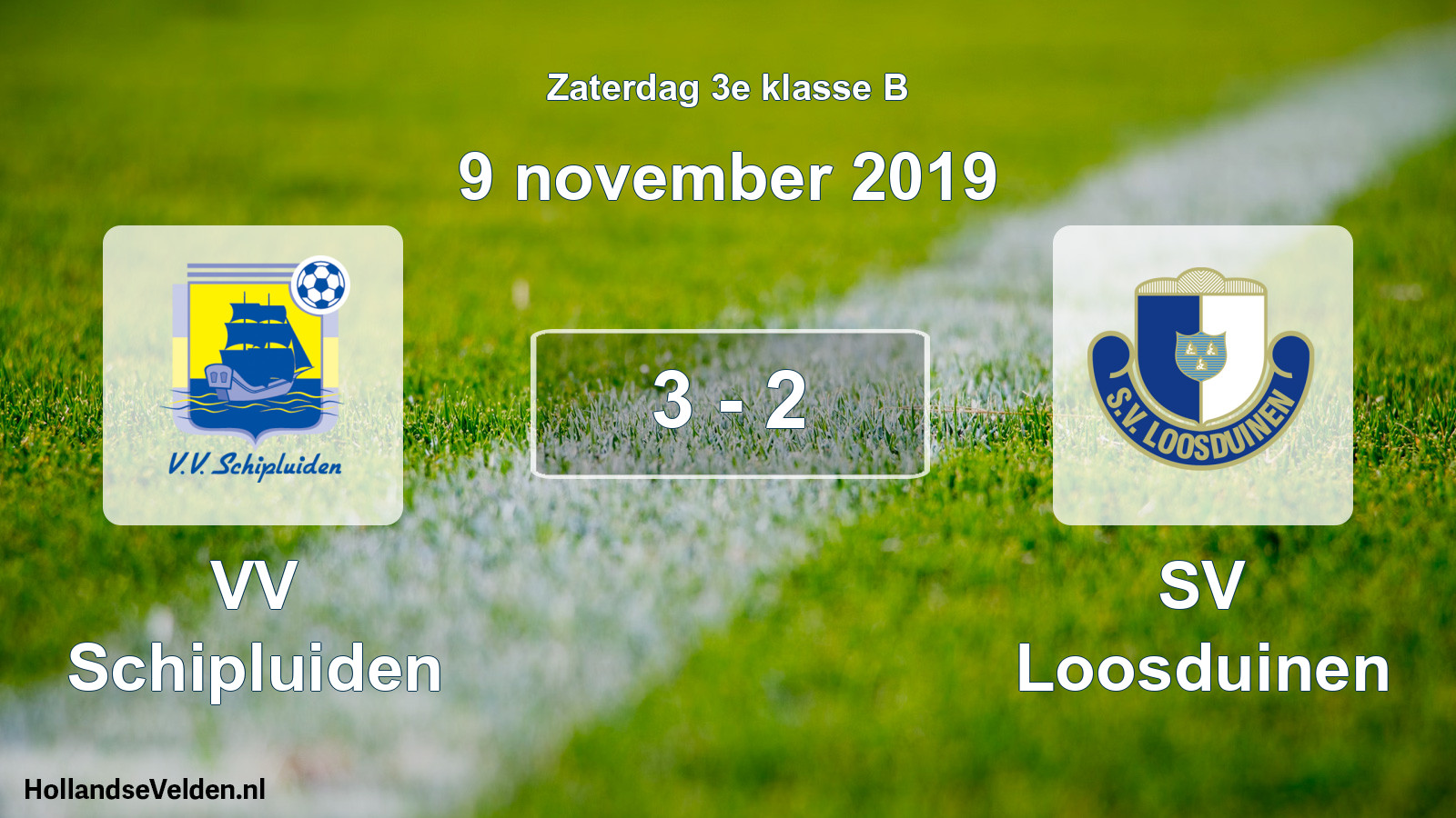 Total number of matches played: VV Schipluiden - SV Loosduinen 3 - 2 (9 November 2019)