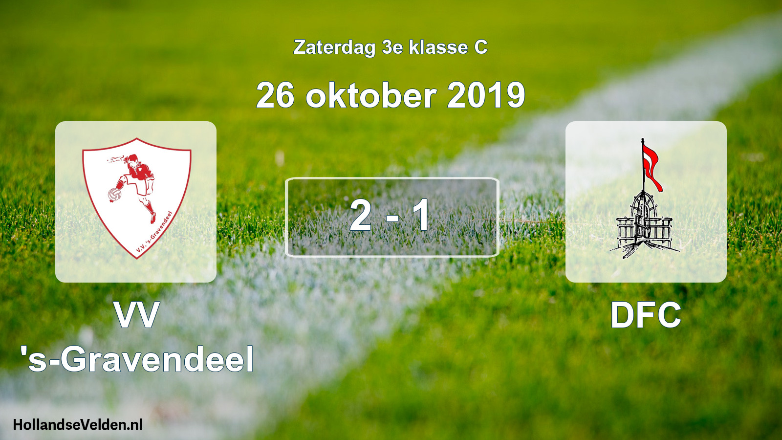 Total number of matches played: VV 's-Gravendeel - DFC 2 - 1 (26 October 2019)