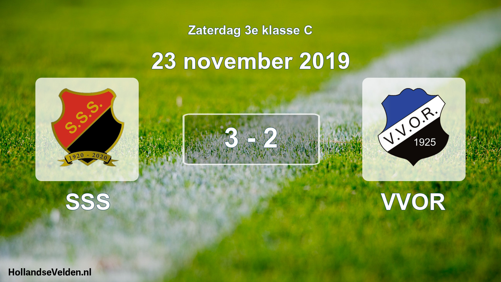 Total number of matches played: SSS - VVOR 3 - 2 (23 November 2019)
