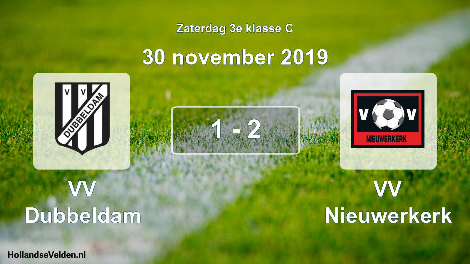 Total number of matches played: VV Dubbeldam - VV Nieuwerkerk 1 - 2 (30 November 2019)