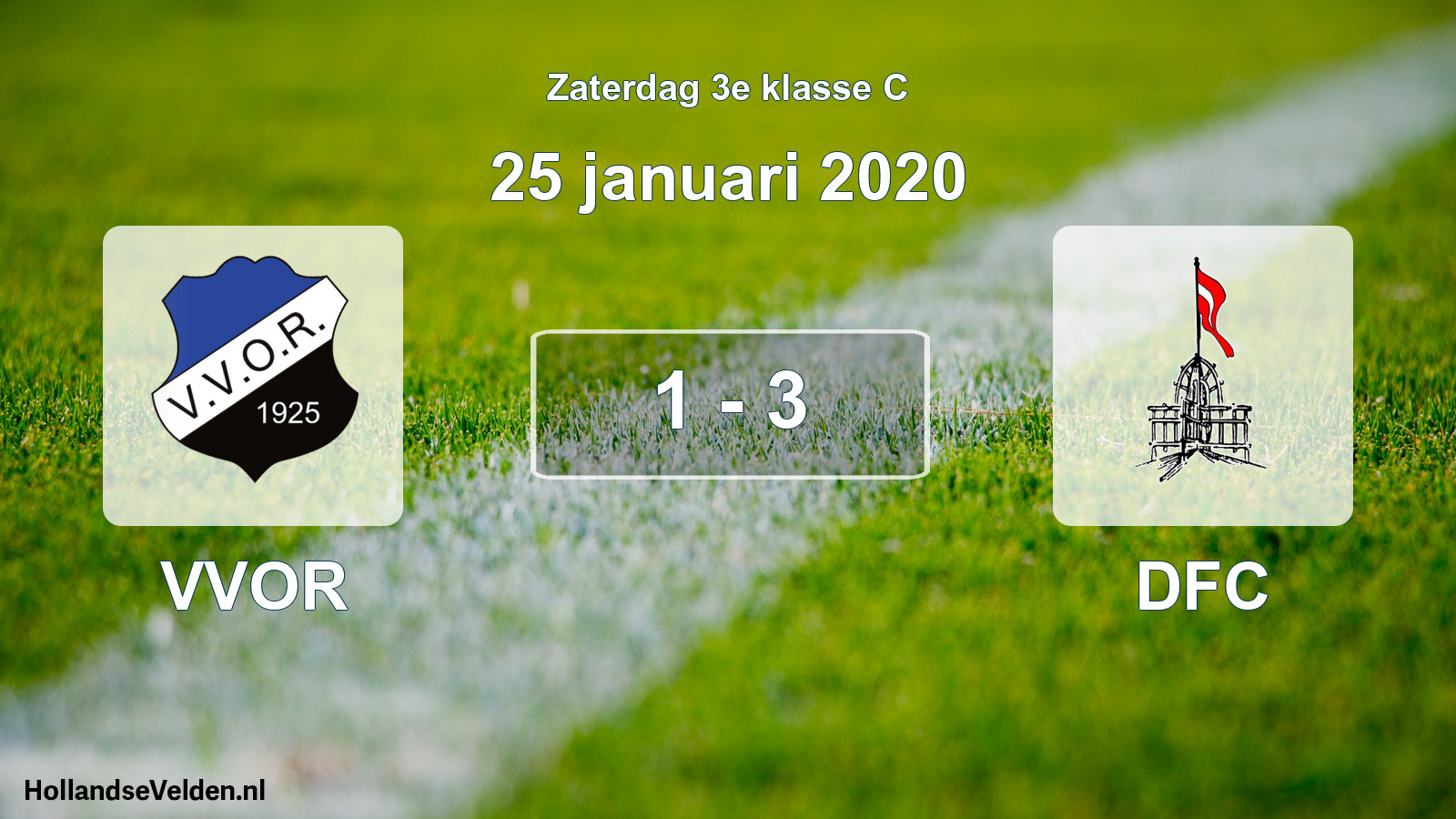 Total number of matches played: VVOR - DFC 1 - 3 (25 January 2020)