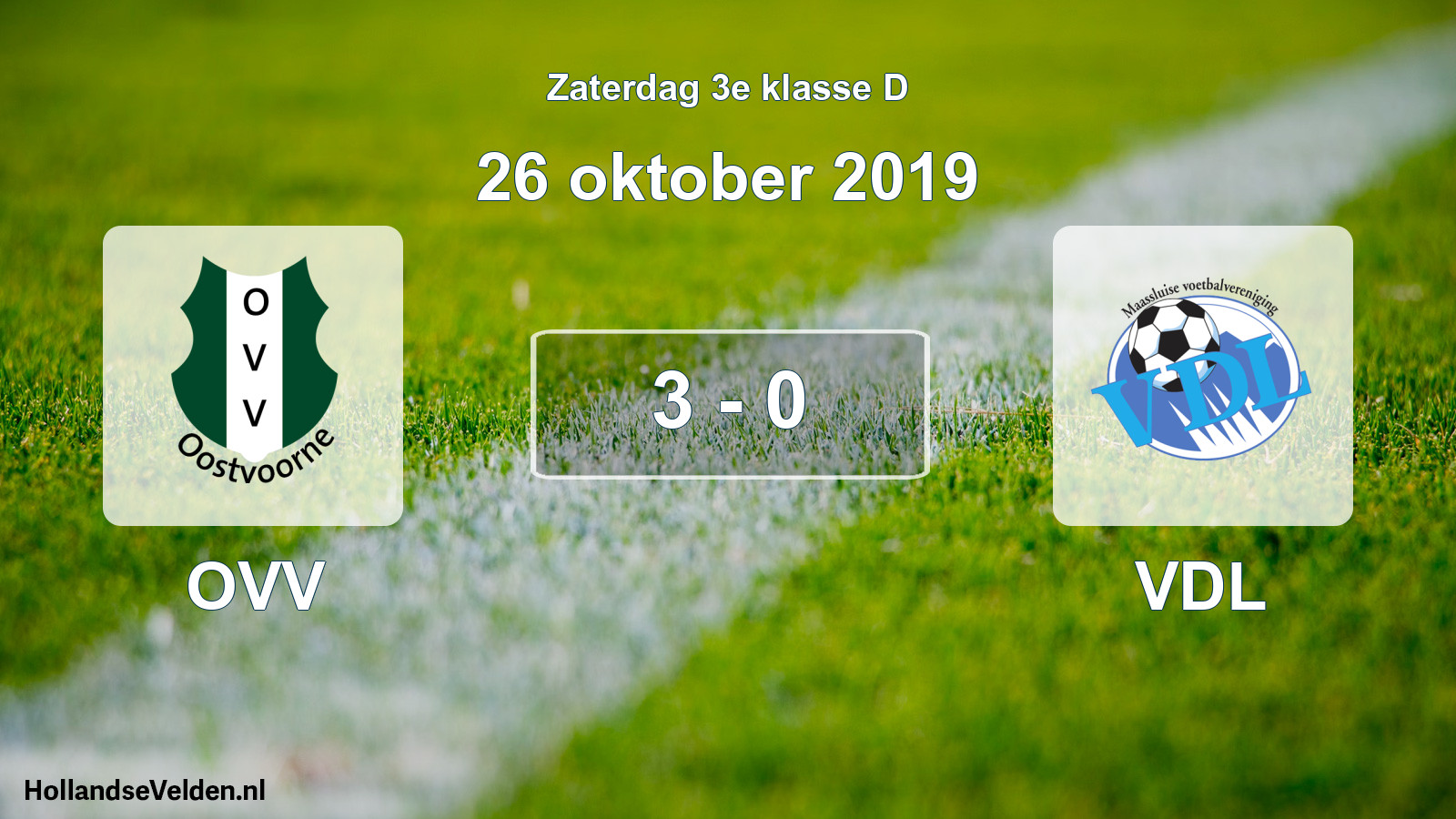 Total number of matches played: OVV - VDL 3 - 0 (26 October 2019)