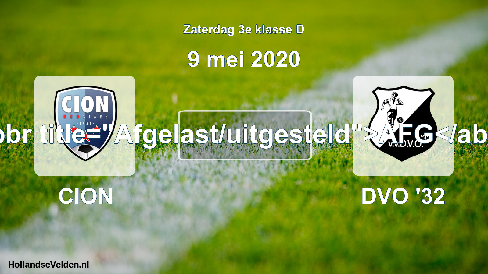 Scheduled Match: CION - DVO '32 (9 May 2020)