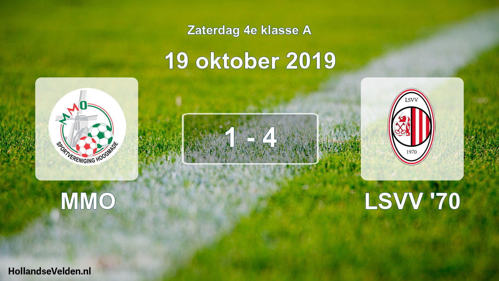 Total number of matches played: MMO - LSVV '70 1 - 4 (19 October 2019)