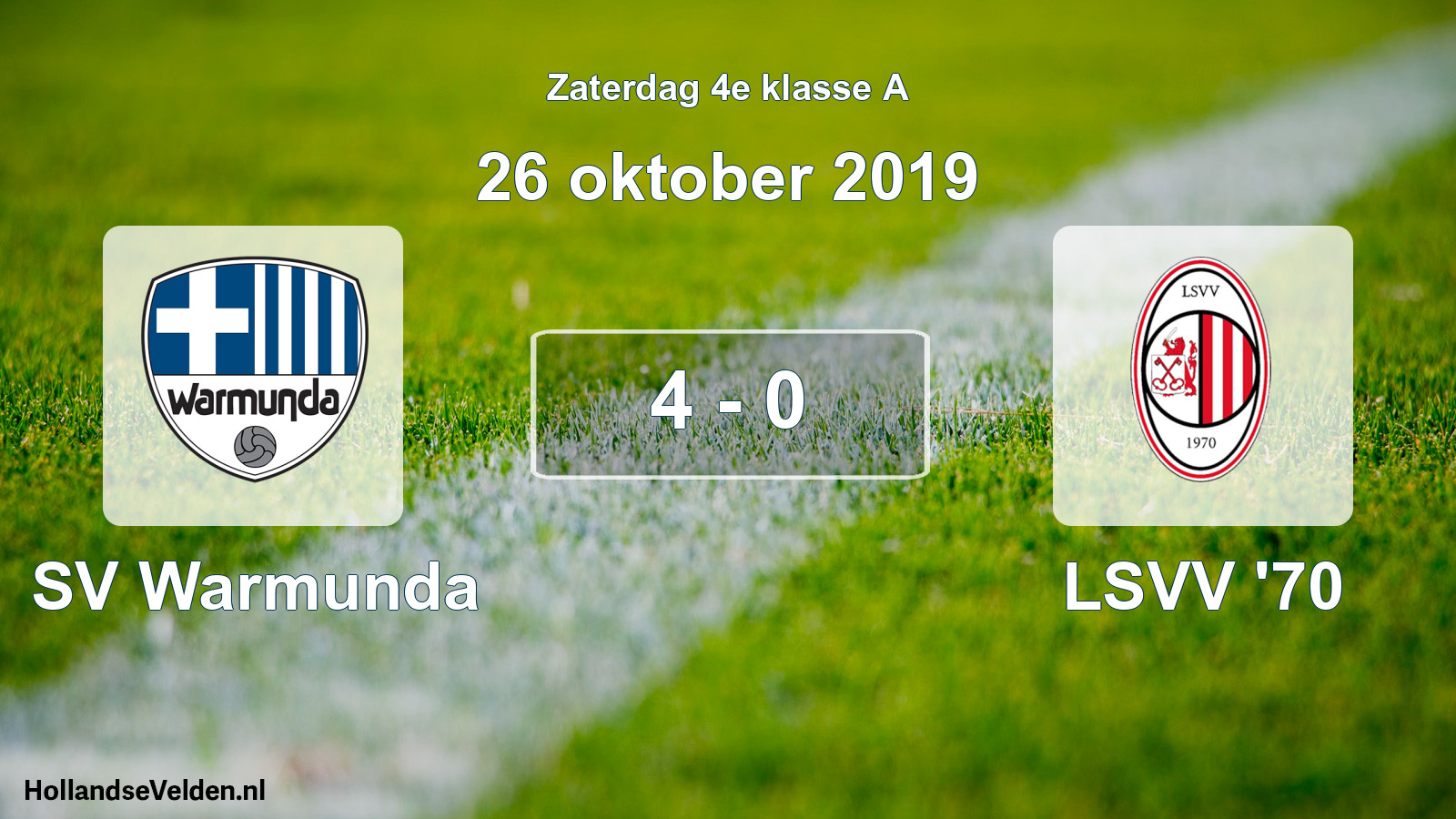 Total number of matches played: SV Warmunda - LSVV '70 4 - 0 (26 October 2019)