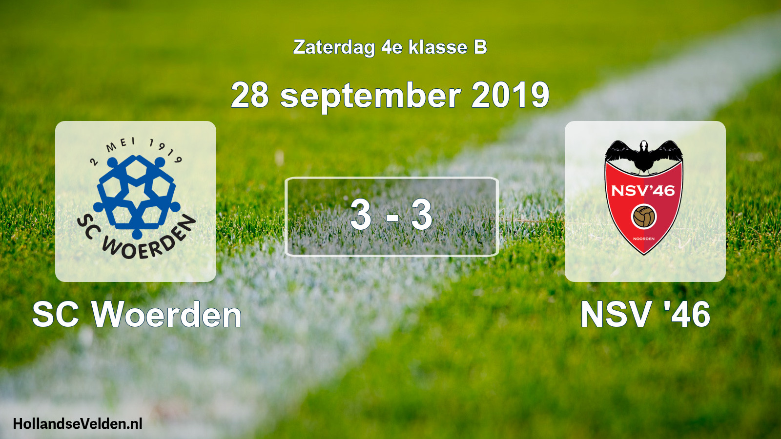 Total number of matches played: SC Woerden - NSV '46 3 - 3 (28 September 2019)