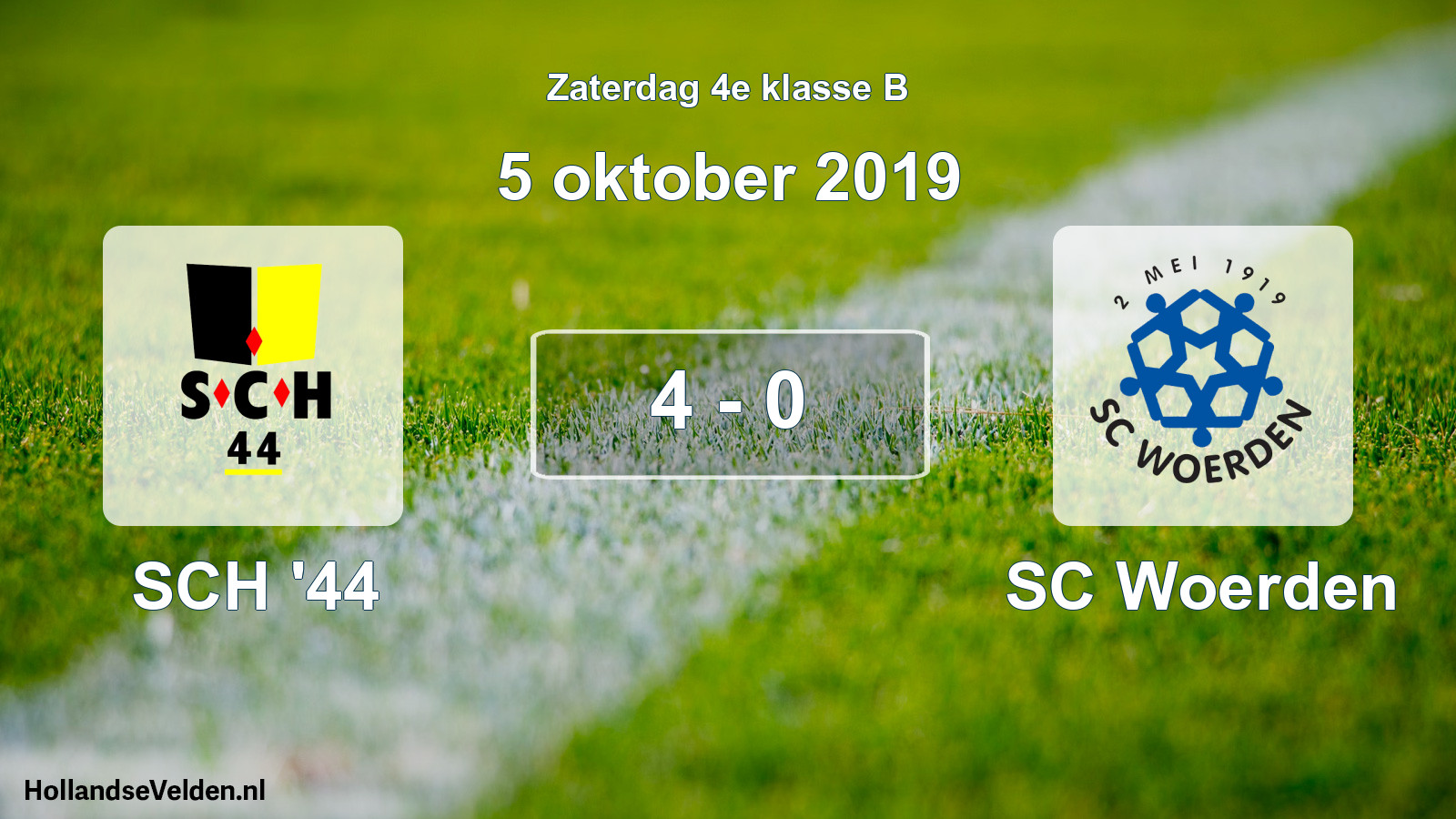 Total number of matches played: SCH '44 - SC Woerden 4 - 0 (5 October 2019)