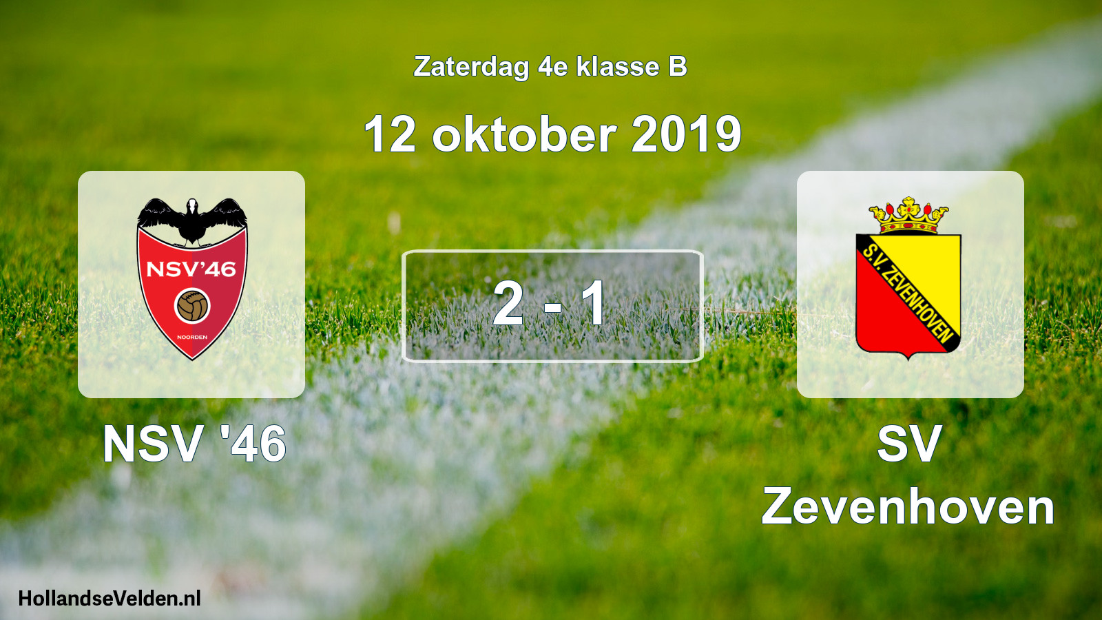 Total number of matches played: NSV '46 - SV Zevenhoven 2 - 1 (12 October 2019)
