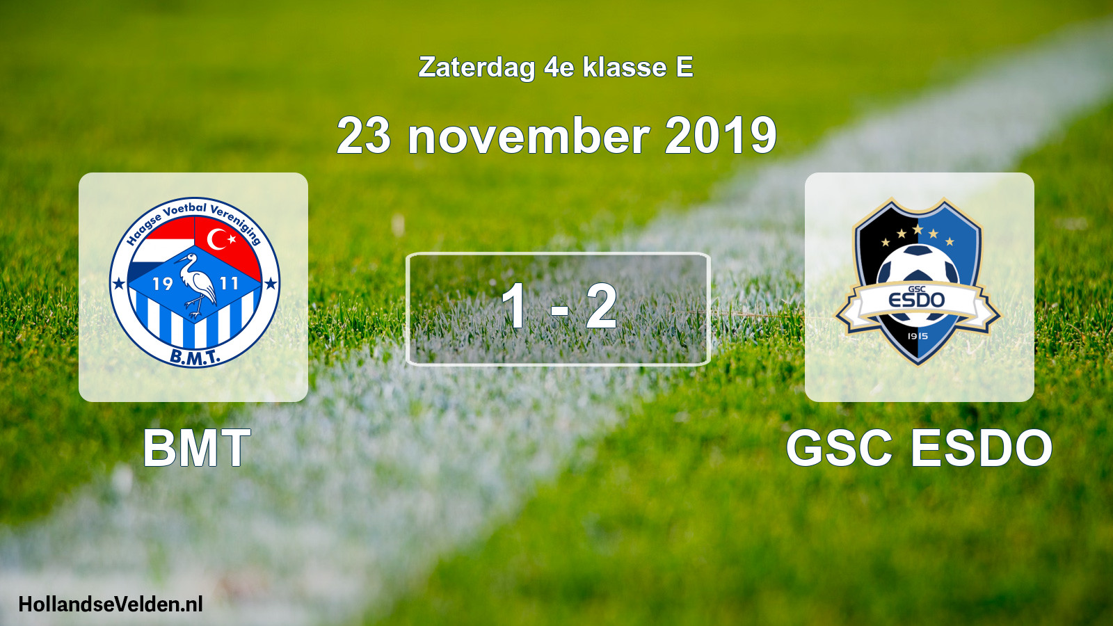 Total number of matches played: BMT - GSC ESDO 1 - 2 (23 November 2019)