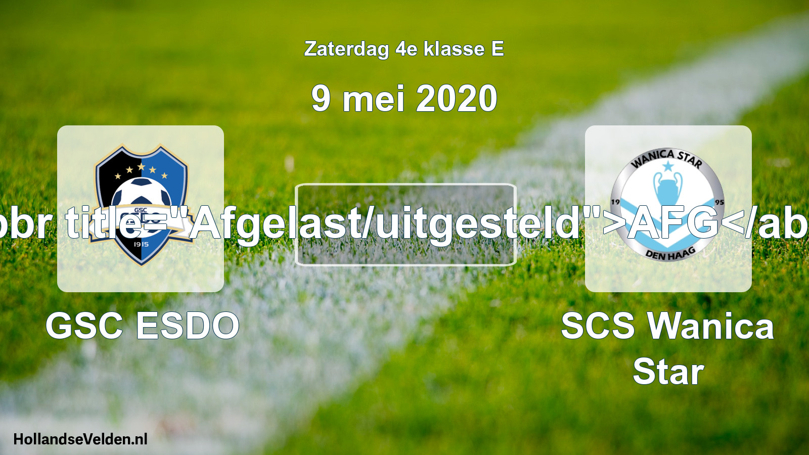 Scheduled Match: GSC ESDO - SCS Wanica Star (9 May 2020)