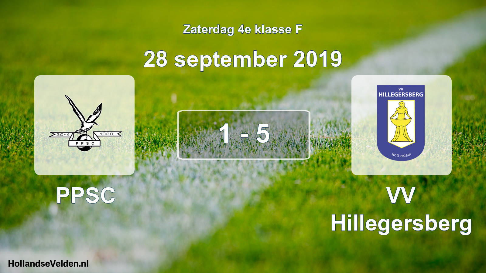 Total number of matches played: PPSC - VV Hillegersberg 1 - 5 (28 September 2019)