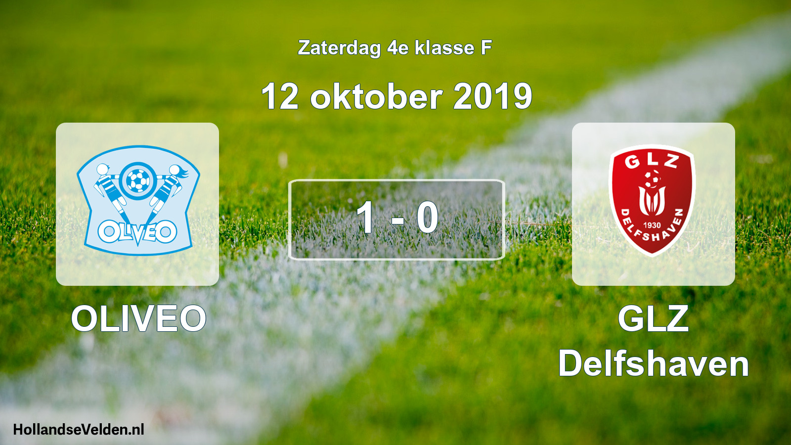 Total number of matches played: OLIVEO - GLZ Delfshaven 1 - 0 (12 October 2019)