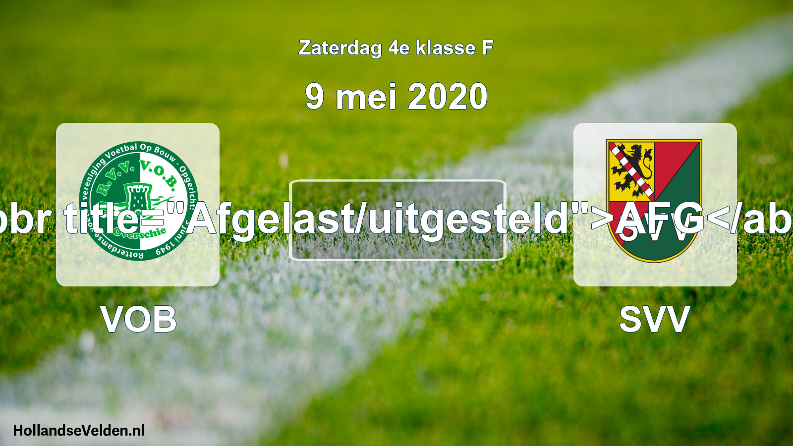 Scheduled Match: VOB - SVV (9 May 2020)
