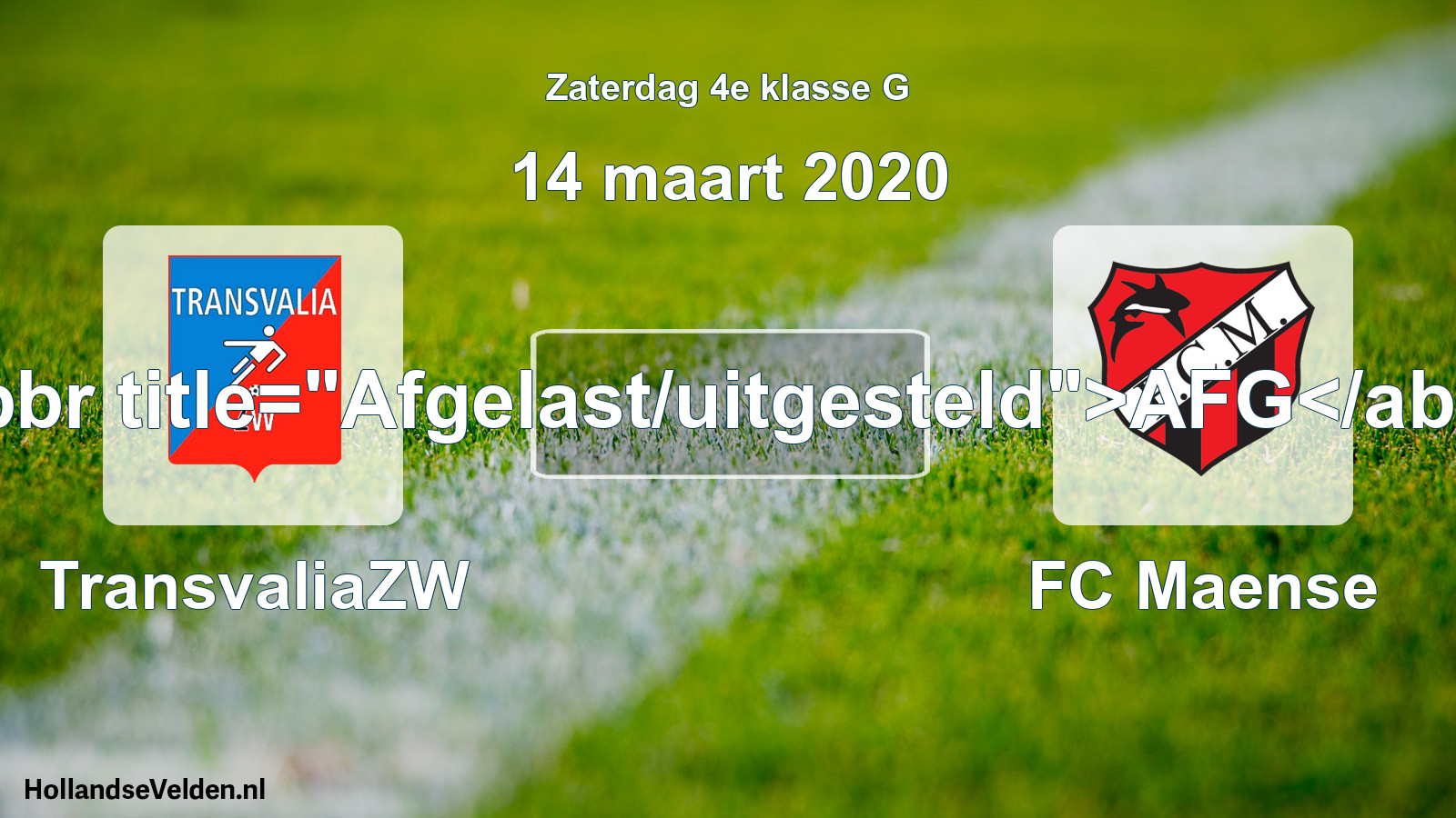 Scheduled Match: TransvaliaZW - FC Maense (14 March 2020)