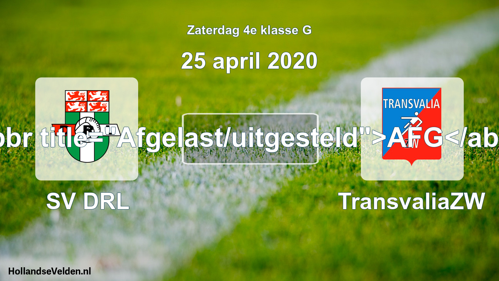 Scheduled Match: SV DRL - TransvaliaZW (25 April 2020)