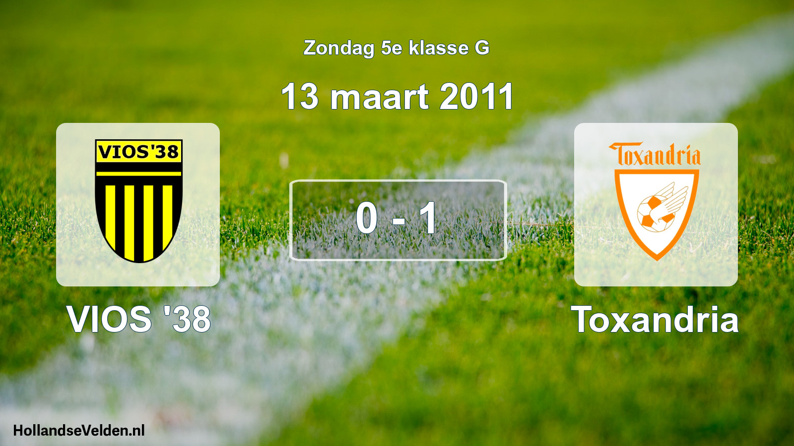 Total number of matches played: VIOS '38 - Toxandria 0 - 1 (13 March 2011)