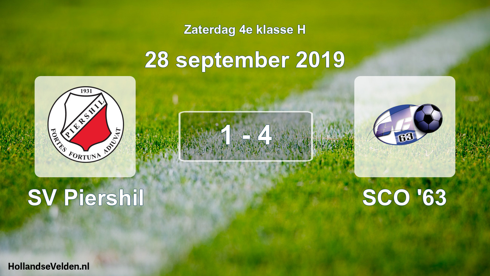 Total number of matches played: SV Piershil - SCO '63 1 - 4 (28 September 2019)
