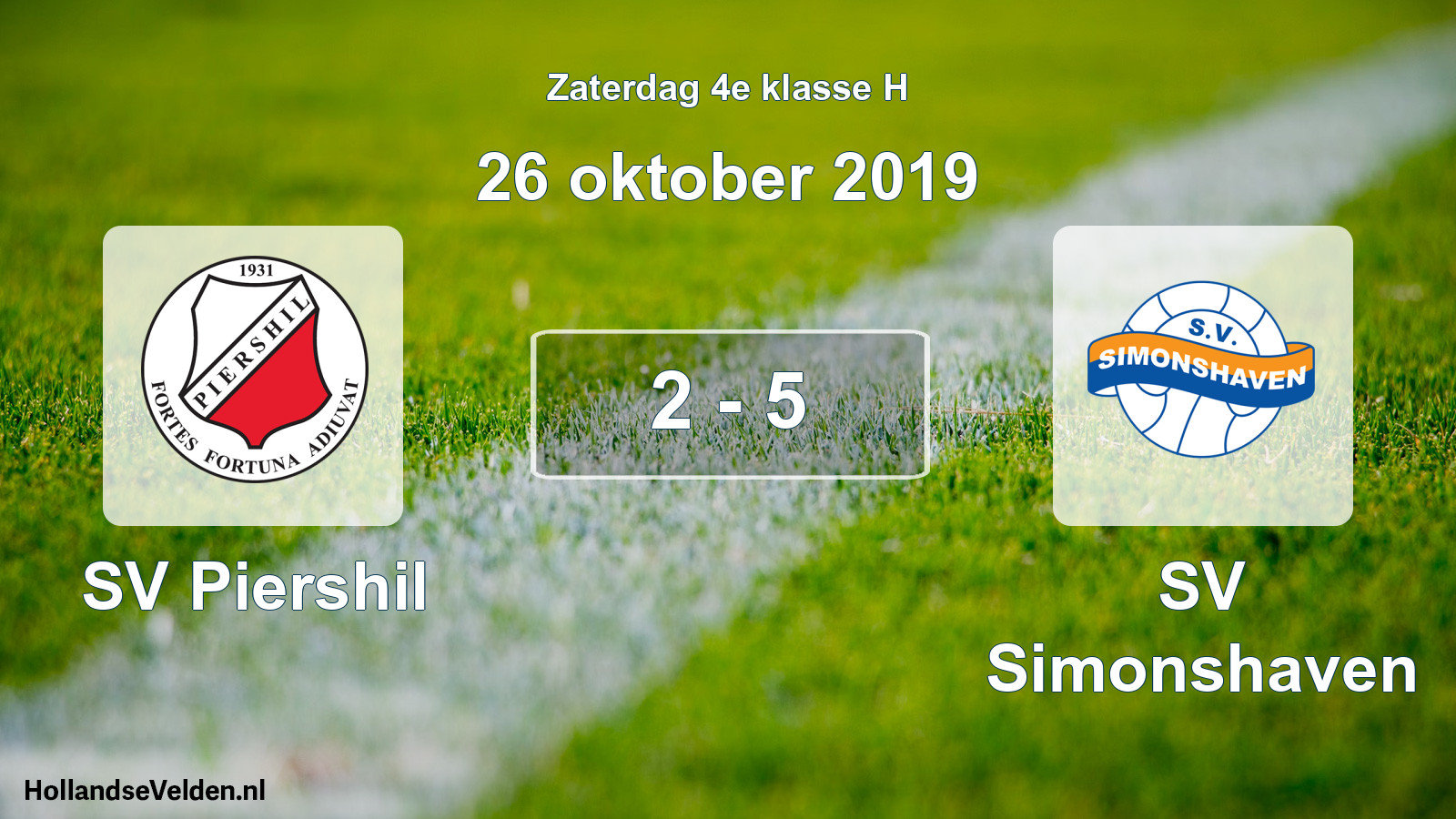 Total number of matches played: SV Piershil - SV Simonshaven 2 - 5 (26 October 2019)