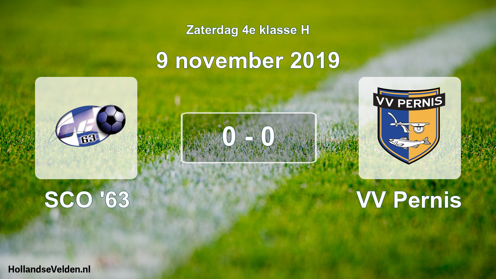 Total number of matches played: SCO '63 - VV Pernis 0 - 0 (9 November 2019)