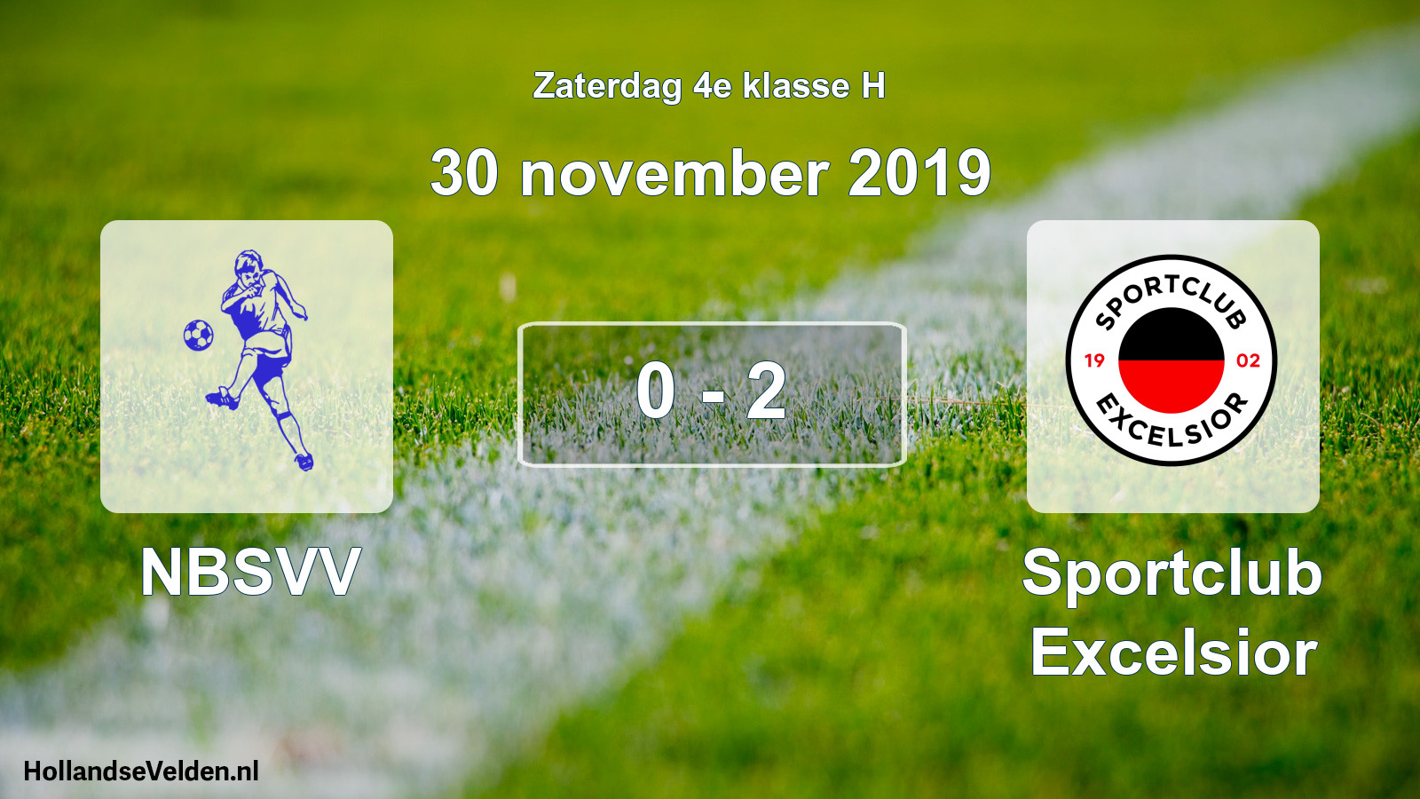 Total number of matches played: NBSVV - Sportclub Excelsior 0 - 2 (30 November 2019)