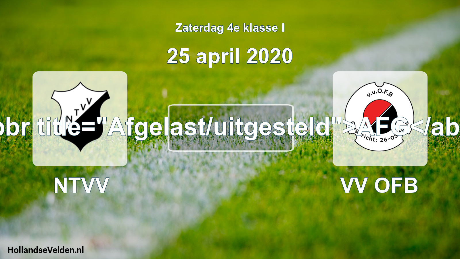 Scheduled Match: NTVV - VV OFB (25 April 2020)
