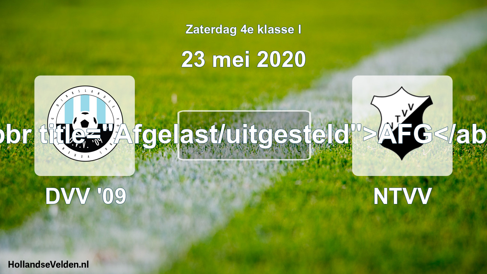 Scheduled Match: DVV '09 - NTVV (23 May 2020)