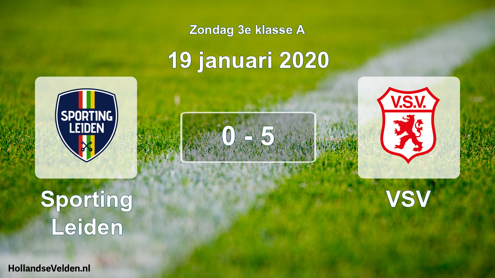 Total number of matches played: Sporting Leiden - VSV 0 - 5 (19 January 2020)