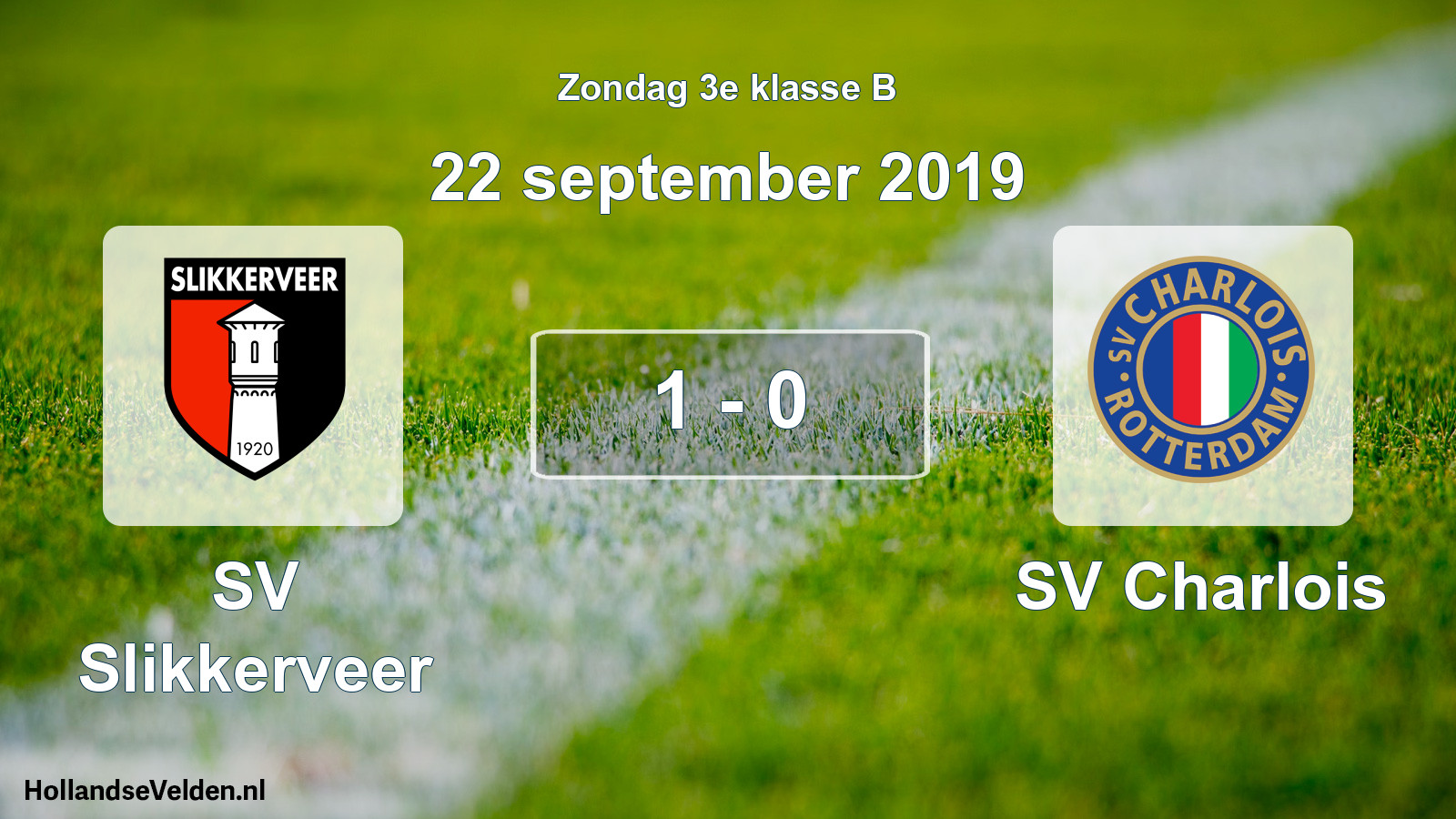 Total number of matches played: SV Slikkerveer - SV Charlois 1 - 0 (22 September 2019)